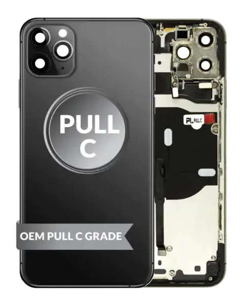 iPhone 11 Pro Max Back Housing Frame (Small Parts Installed) (OEM PULL C GRADE)