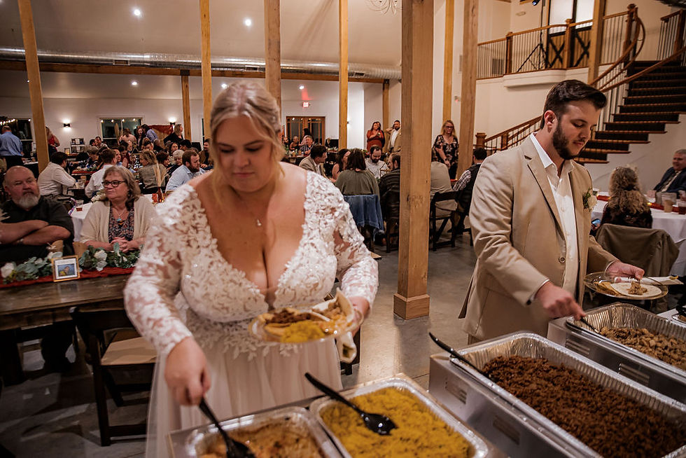 72Que Taco bar at a SpringHaus Farm wedding