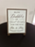 Blow bubbles Sign