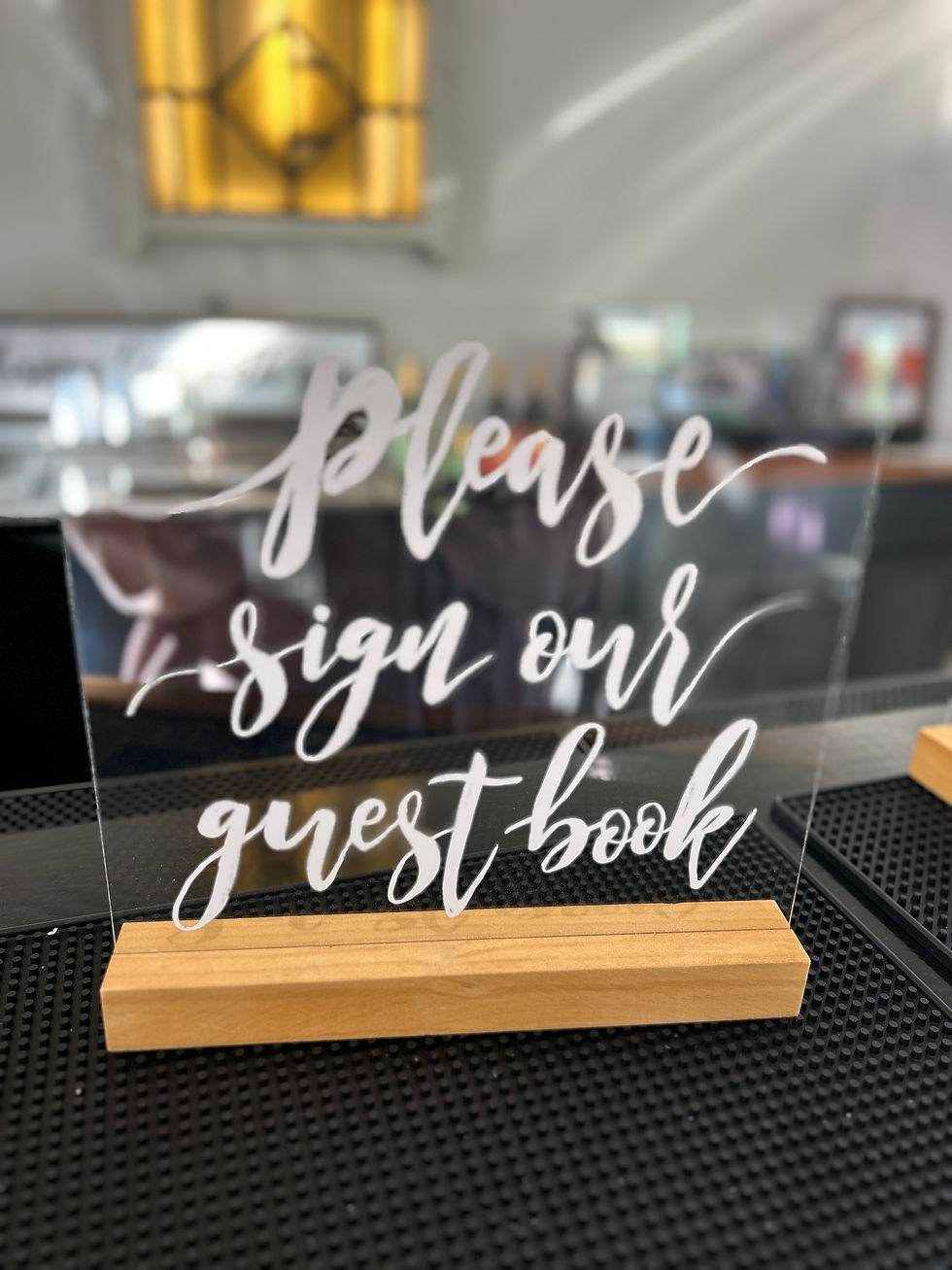 Guest book sign