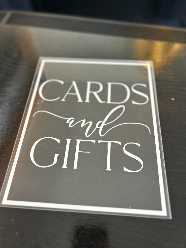 Cards and Gifts Sign