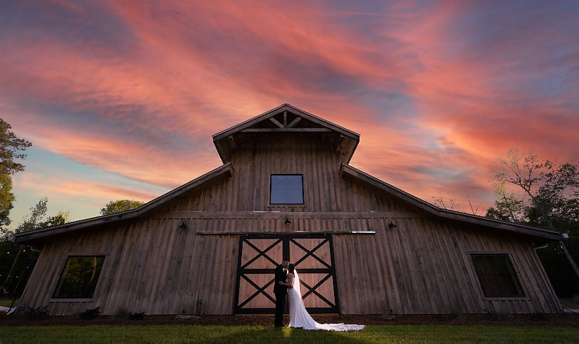 Sunset barn pic at SpringHaus Farm