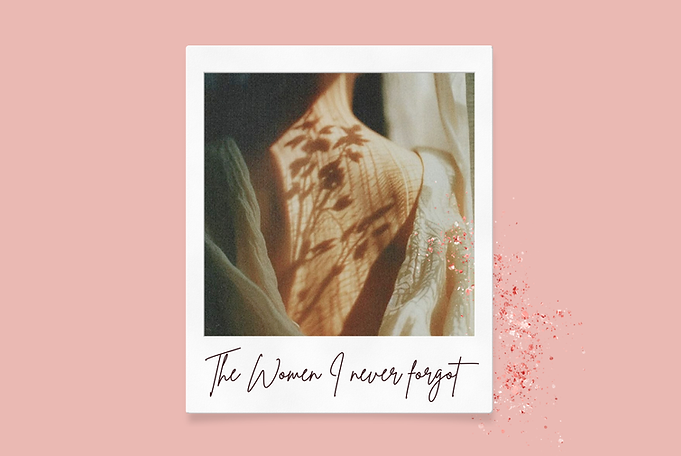 Featured reflection artwork for "The Women I Never Forgot," a story honoring women whose kindness left a lasting impact.