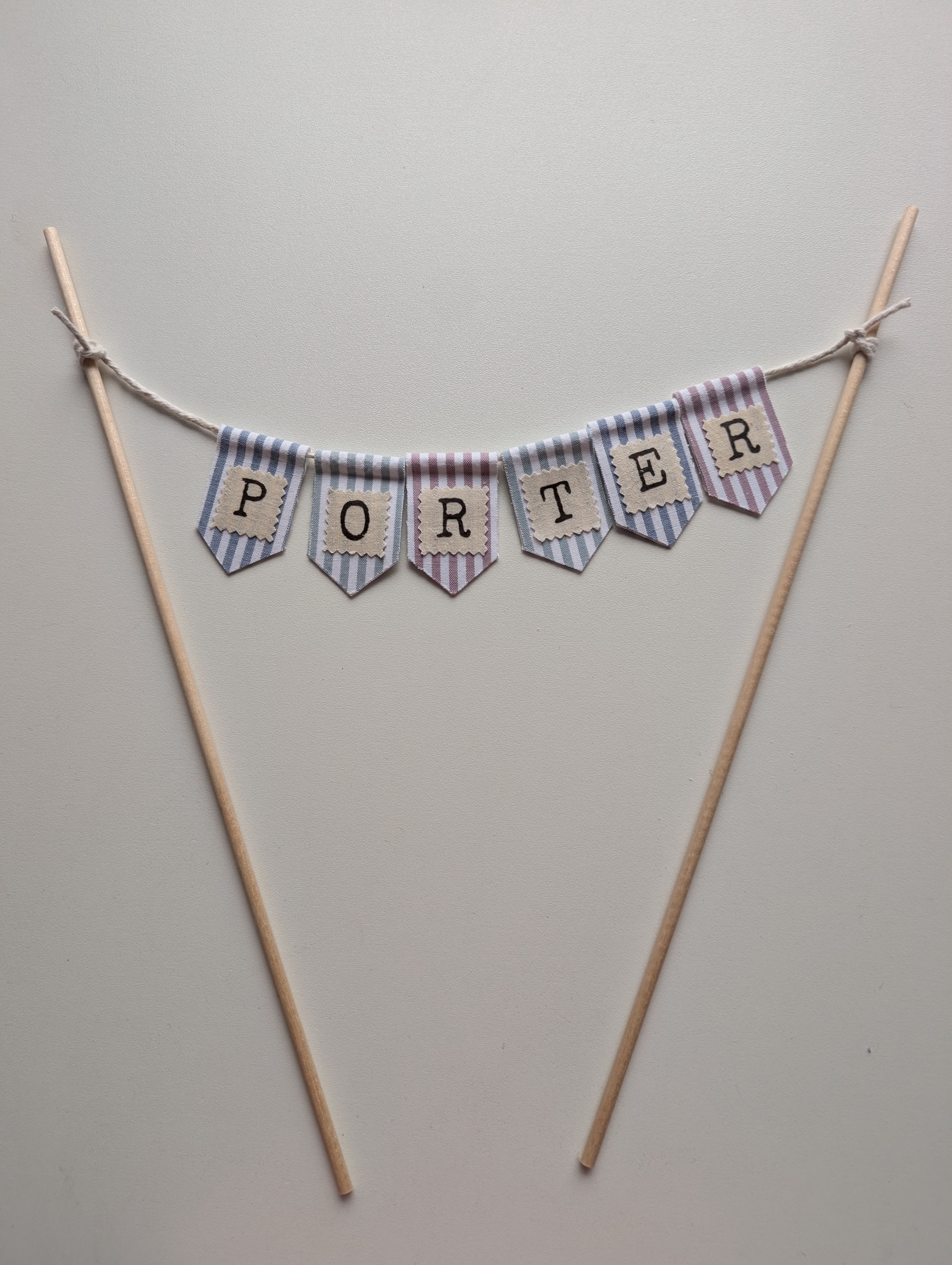 Vintage Stripes Mini Bunting
