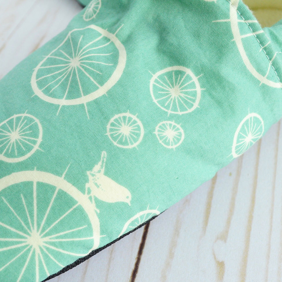 Thumbnail: Mommy and me slippers in mint close up