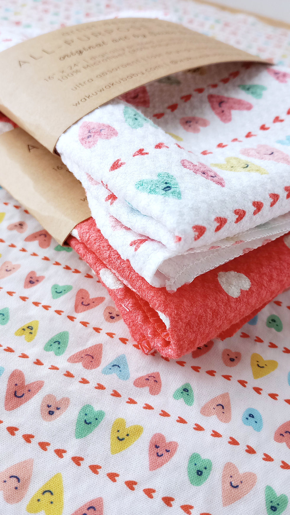 Thumbnail: heart waffle towels