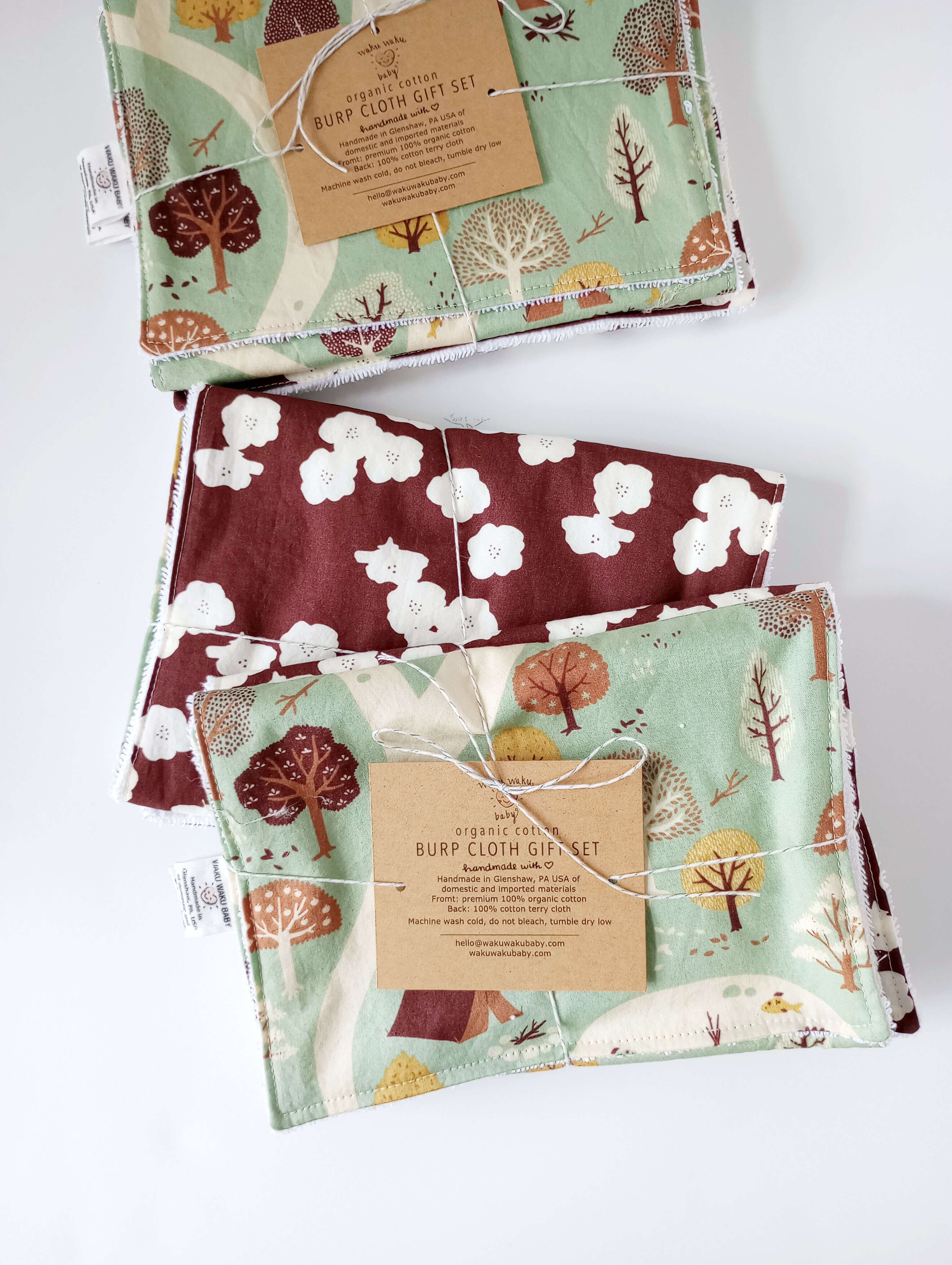 organic cotton burp cloths