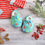 Thumbnail: Cotton Stay-On Shoes - Holiday Trees