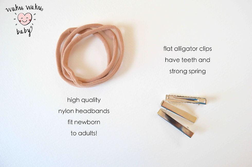 Thumbnail: Nylon headbands or alligator hair clips