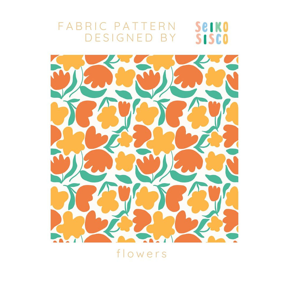 Thumbnail: flowers fabric pattern by seiko sisco
