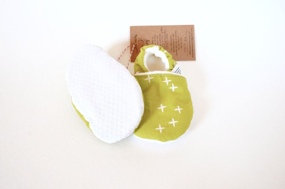 Thumbnail: Stay on baby and toddler shoes in grassy green sole view