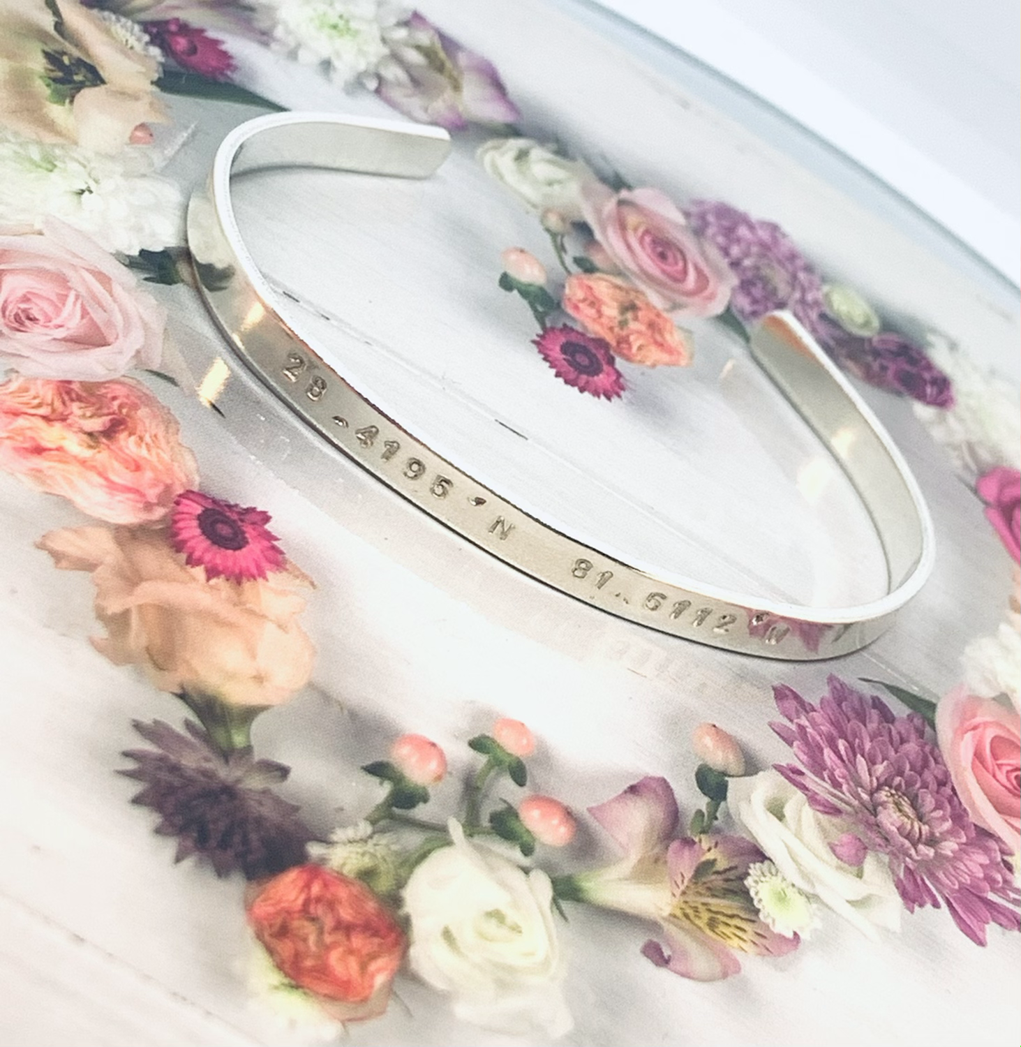 Sterling silver cuff bangle (6mm)   