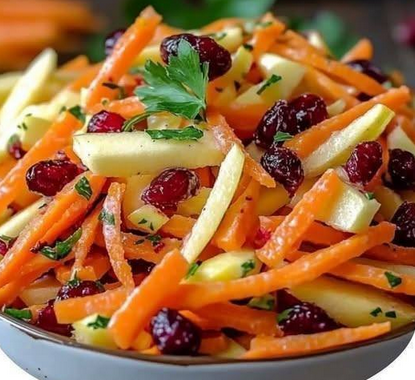 Refreshing Apple Cranberry Carrot Salad