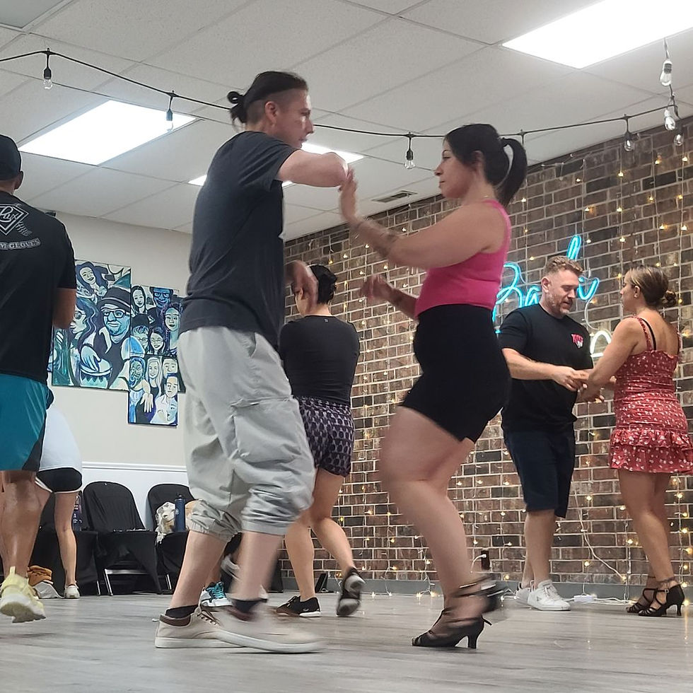 Students of Baila Wichita in Salsa Class