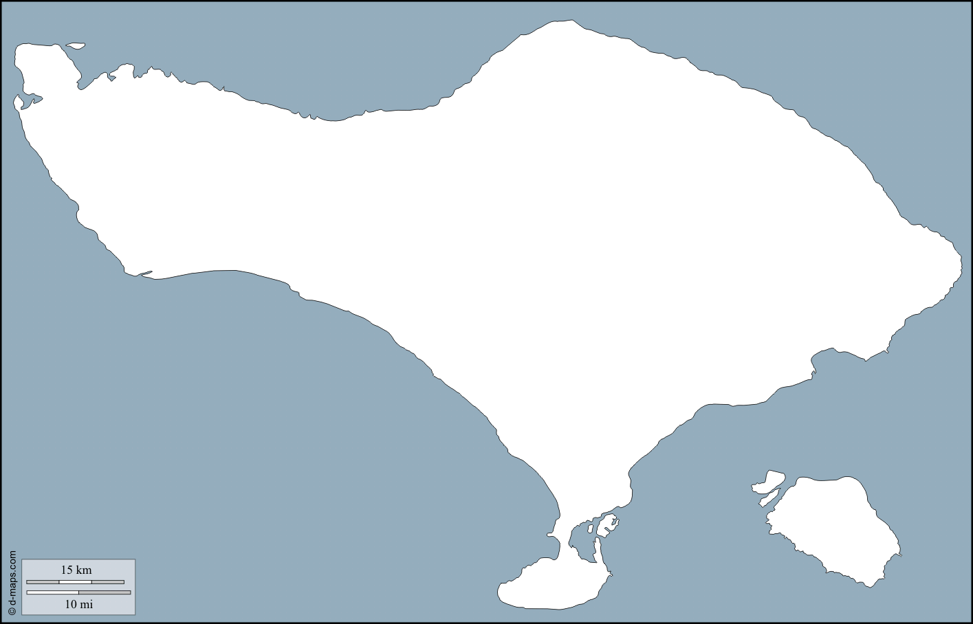 Map of Bali