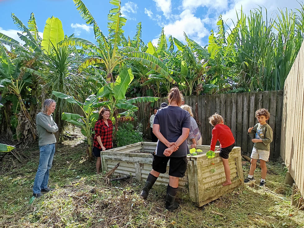 Getting Our Hands Dirty at Jen's Composting Workshop