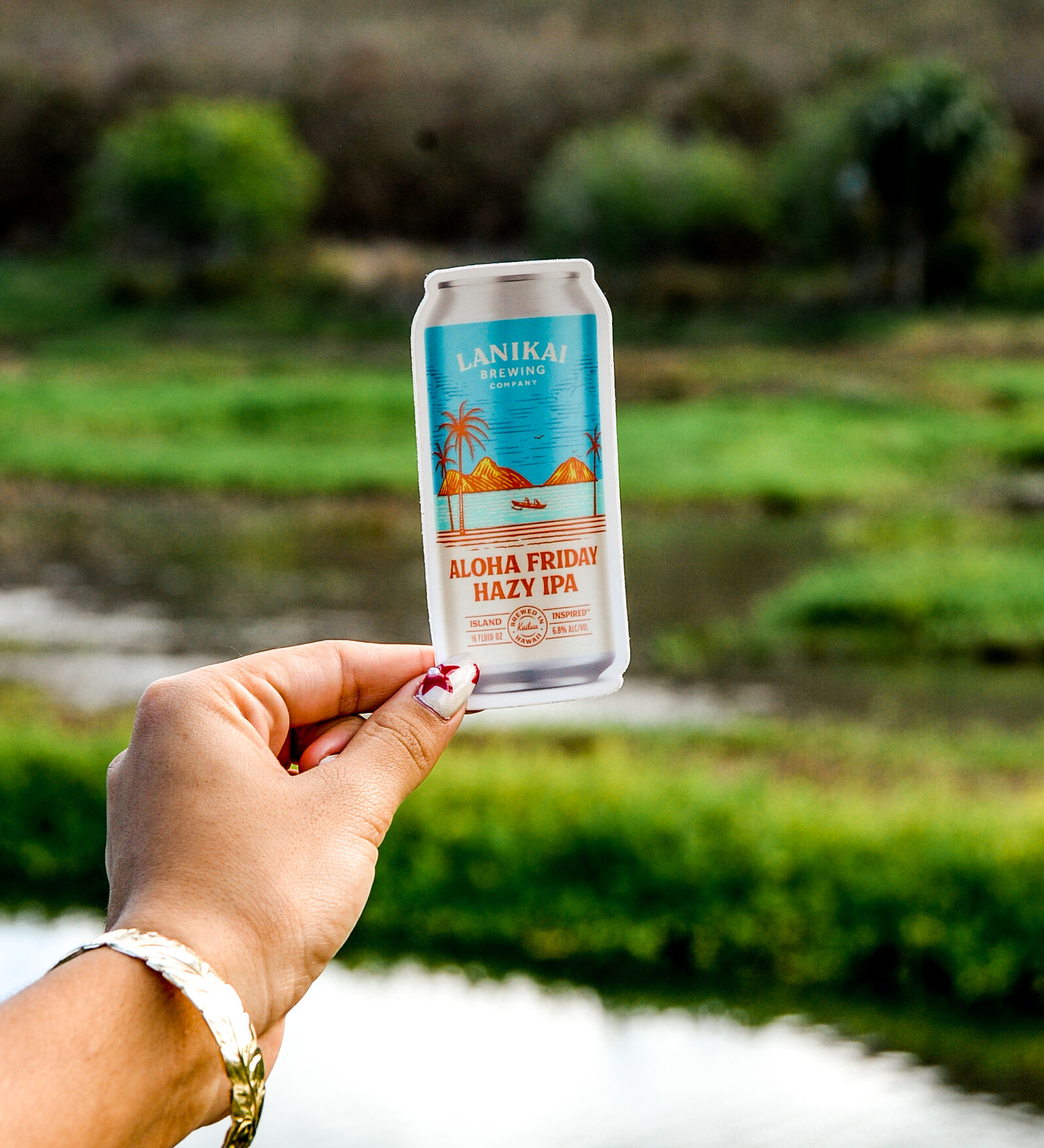 ALOHA FRIDAY CAN STICKER