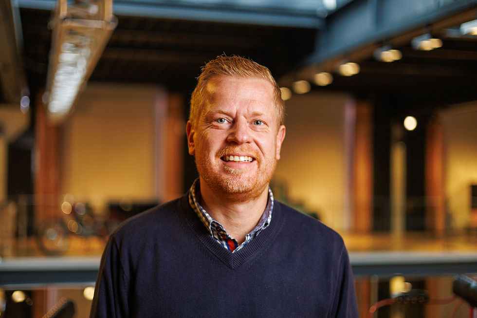 Sascha Franz, Mitarbeiter Fundraising, in der PS.Halle