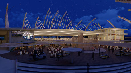 An Architectural Thesis Proposal that features a Municipal Fish Market, A Monumental Design for Tourist Attraction, Socially Improved, Environmentally Sustainable, Pedestrian and Bicycle friendly, People oriented design, using post tension and floating development structural design, Oyster Finish/Material, Located at the reclaimed Master Development in Kawit, Cavite. Manila Bay Philippines.