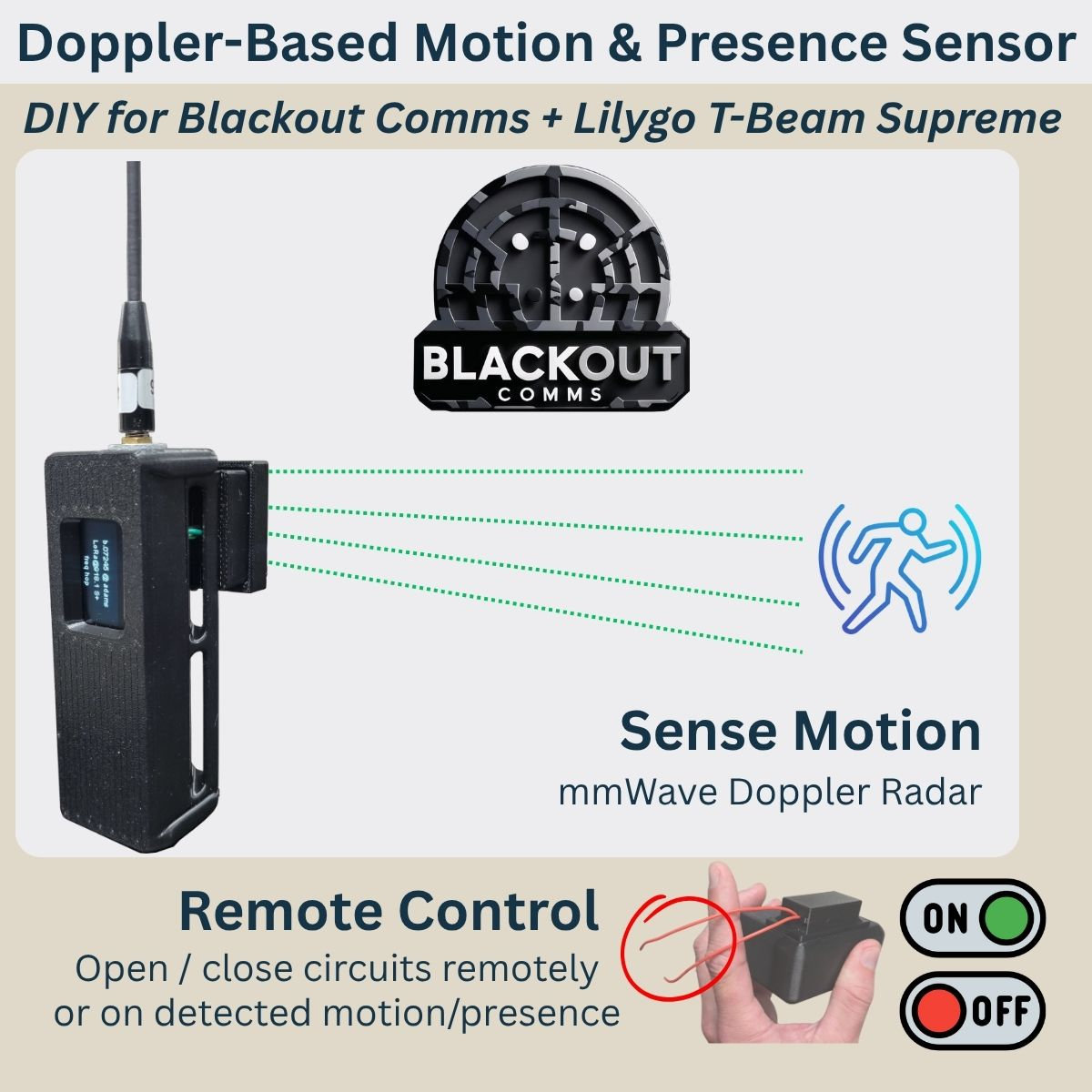 Sensor Side Remote T-Beam Remote Switch / Proximity Sensor | Blackout Comms