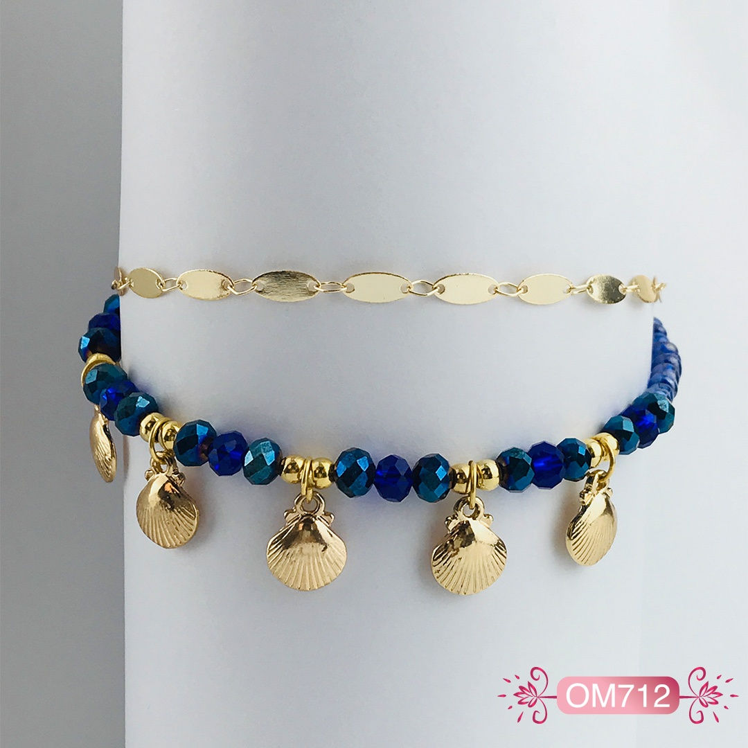 OM712 - Tobillera en Oro Goldfield