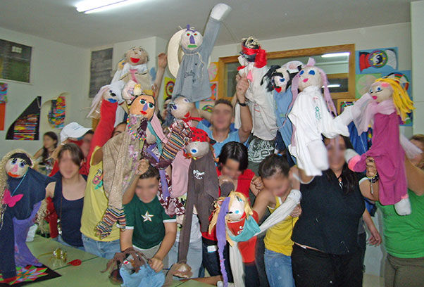 Taller de títeres en IES Rector Francisco Sabater García 2008