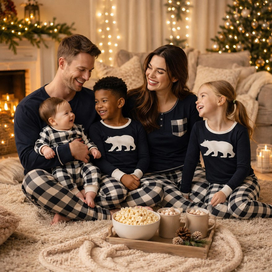 Shop Today: Cozy Up in Style with Festive Family Sleepwear Everyone Will Love