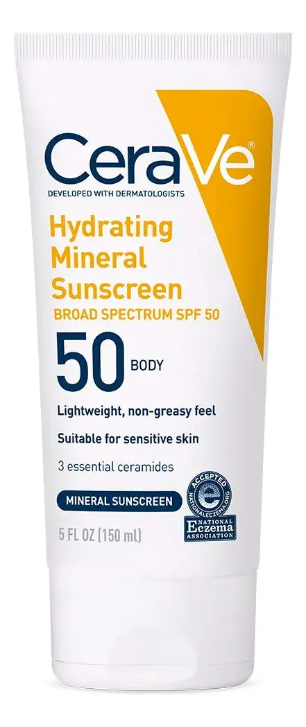 Cerave Protetor Solar Mineral Spf 50 Hidratante 148ml