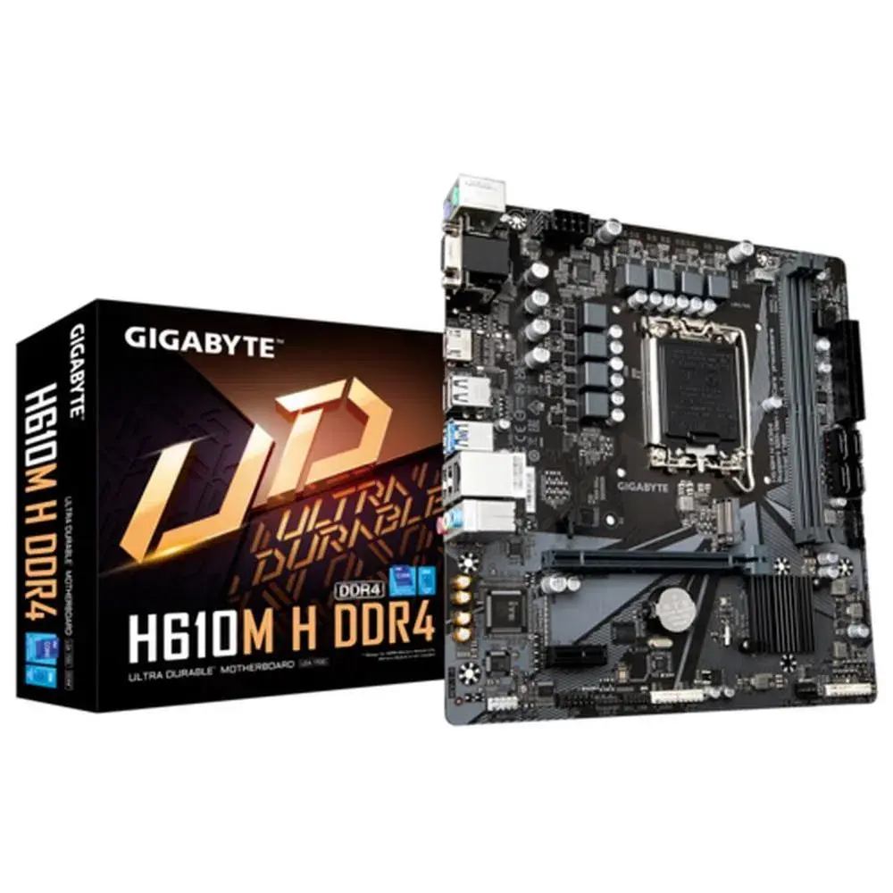 Placa Mae Micro ATX para Intel 12G LGA 1700 H610M H - GIGABYTE