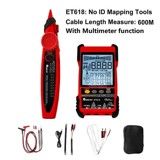 Miniatura: Testador De Cabos Portátil Tooltop Et616 Com Lcd