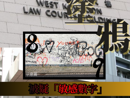 【紋身師於警署外牆塗鴉 被指挑戰執法機關判囚兩月】