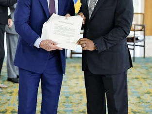 Jean Victor Harvel Jean-Baptiste honoré au Palais de Planalto lors d’une cérémonie diplomatique au Brésil