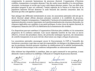 Conflit Primature-CEP : des associations patronales appellent au dialogue pour préserver le processus électoral