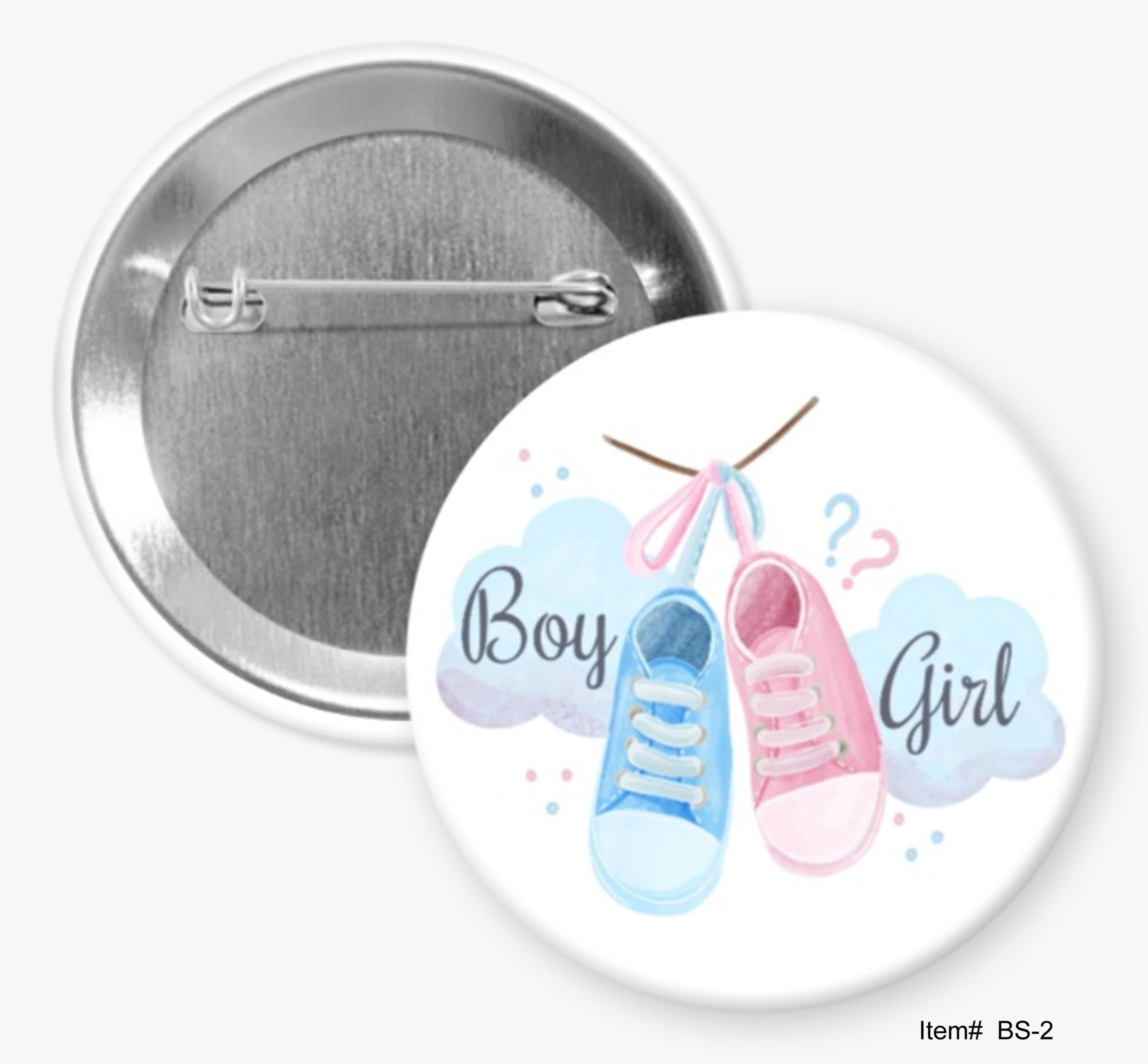 Boy? Girl?, Baby Shower Buttons