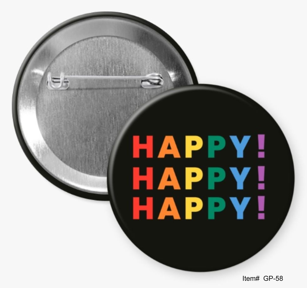 Happy! Happy! Happy!, Gay Pride Buttons