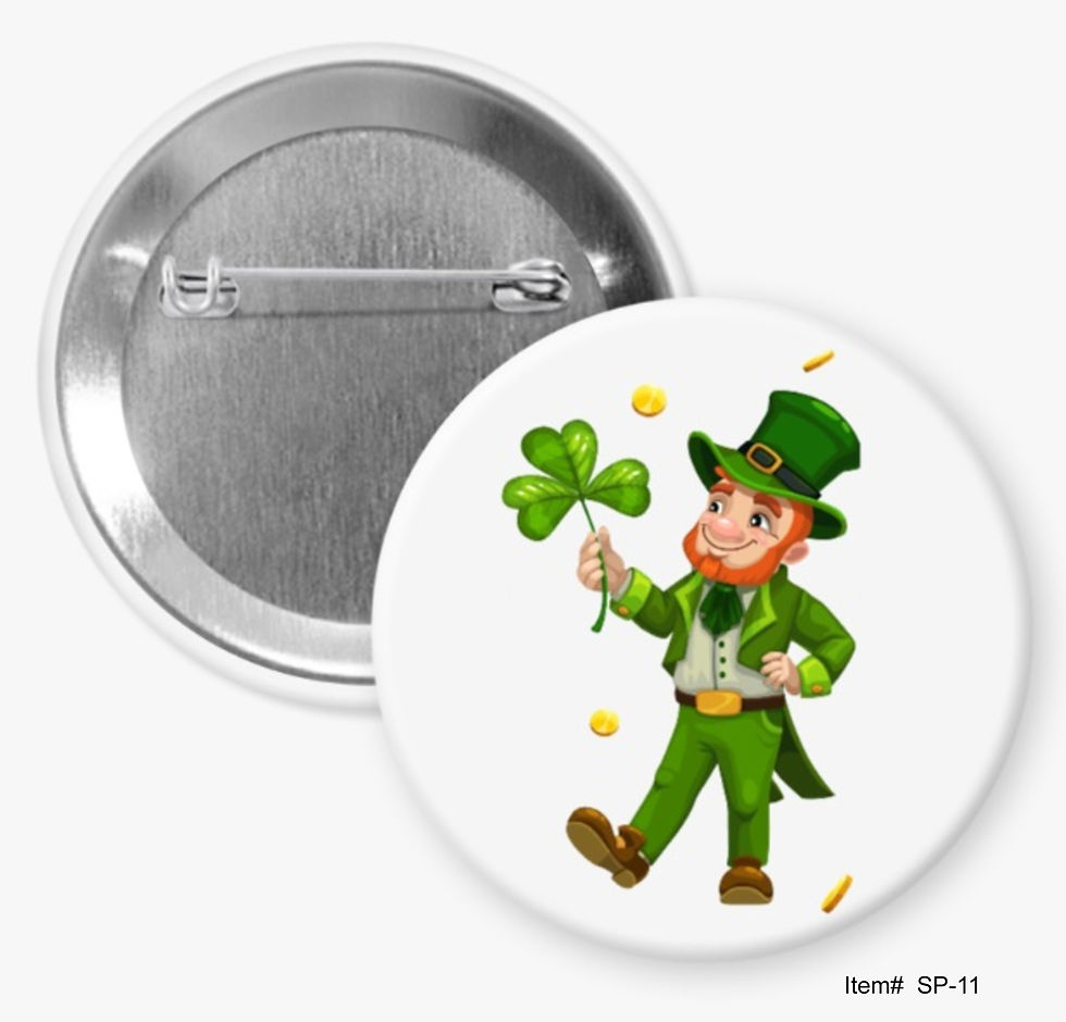 Leprechaun, St. Patrick's Day Buttons