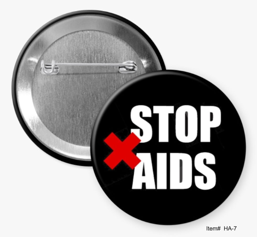 Stop AIDS, HIV/AIDS Awareness Buttons