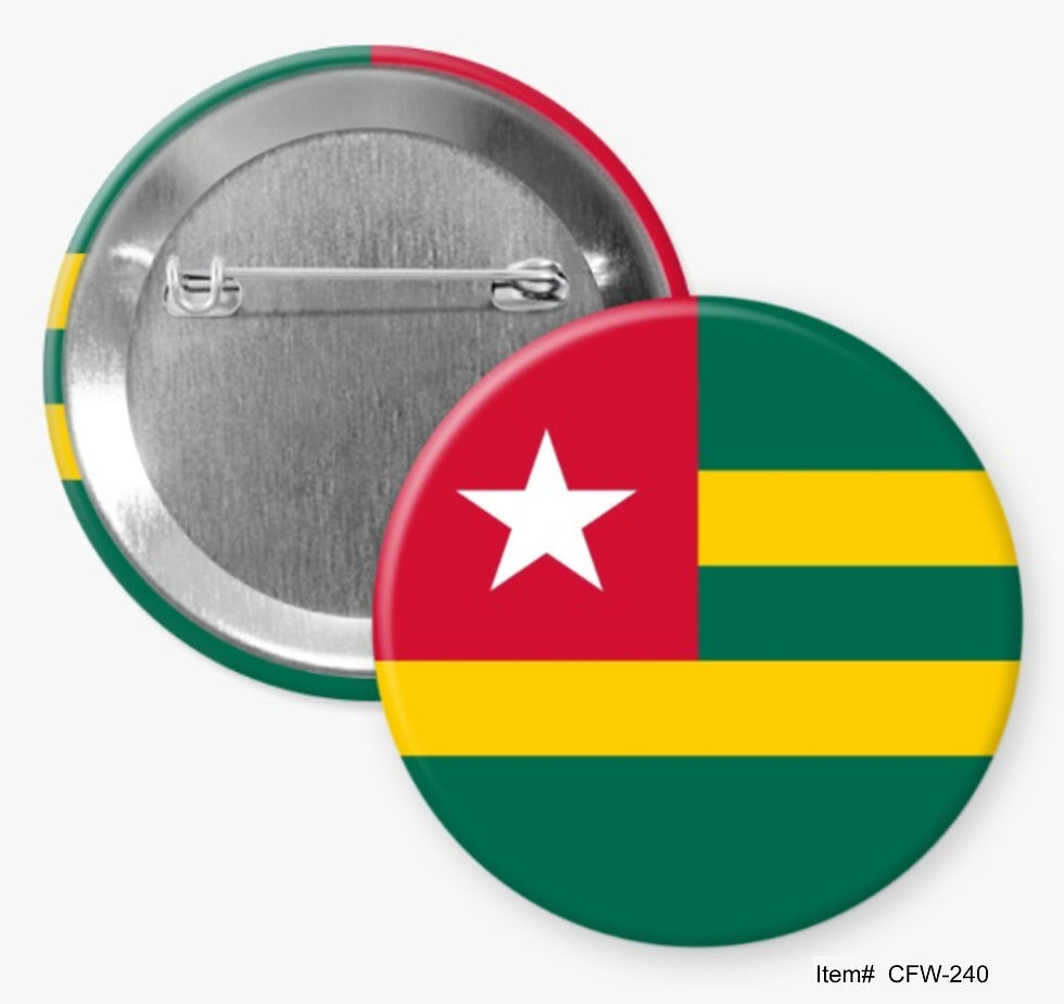 Togo, Country Flags Of The World Buttons