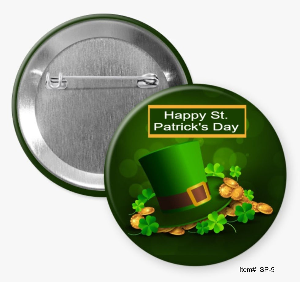 Happy St. Patrick's Day, St. Patrick's Day Buttons