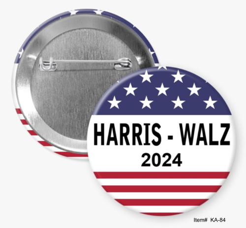 Harris Walz 2024, Harris / Walz Buttons | Hommel's Buttons