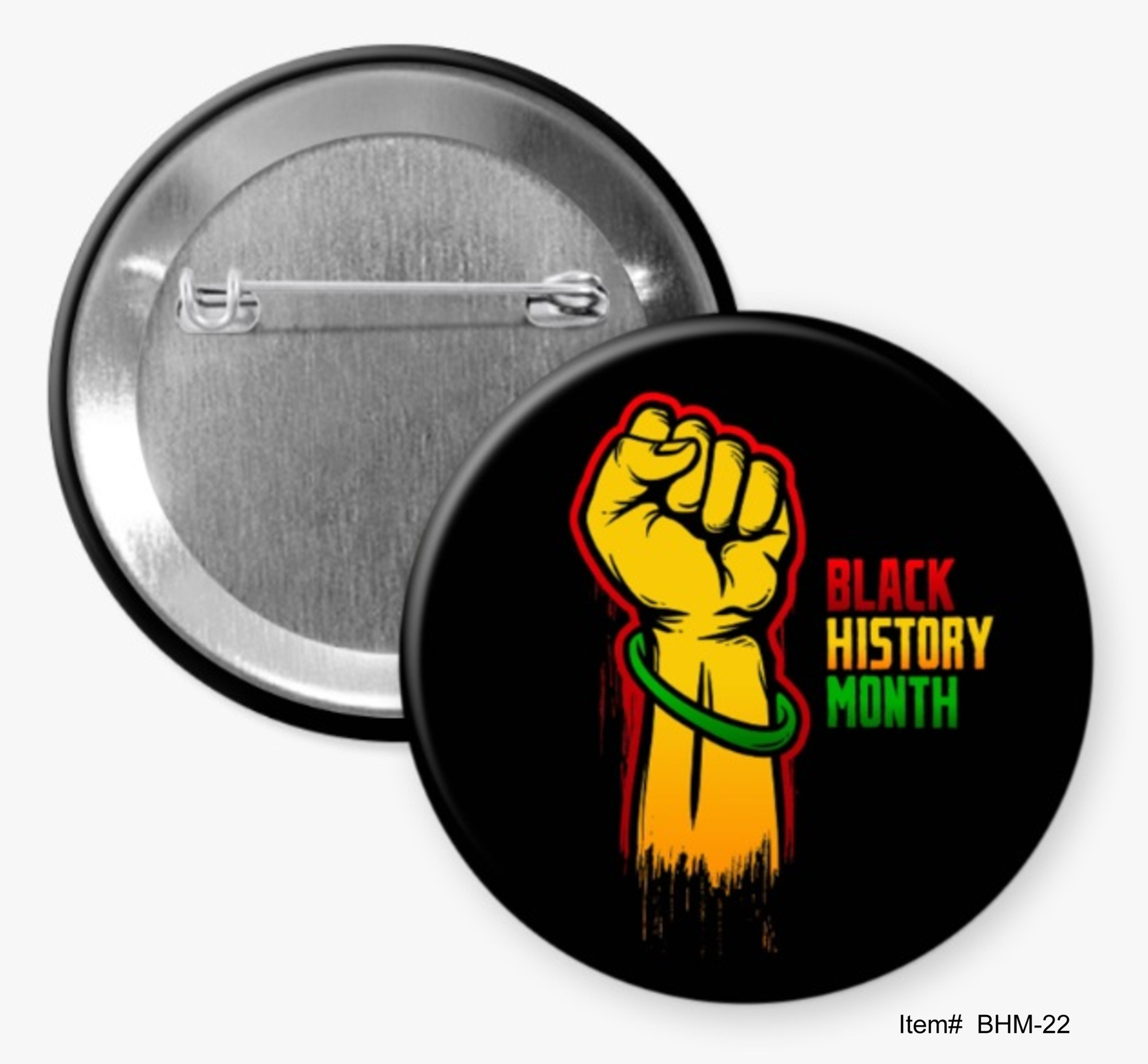 Black History Month Buttons
