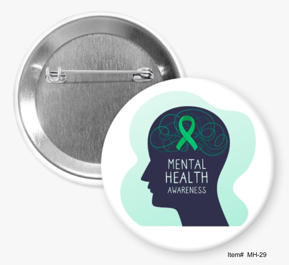 Mental Health Awareness Buttons