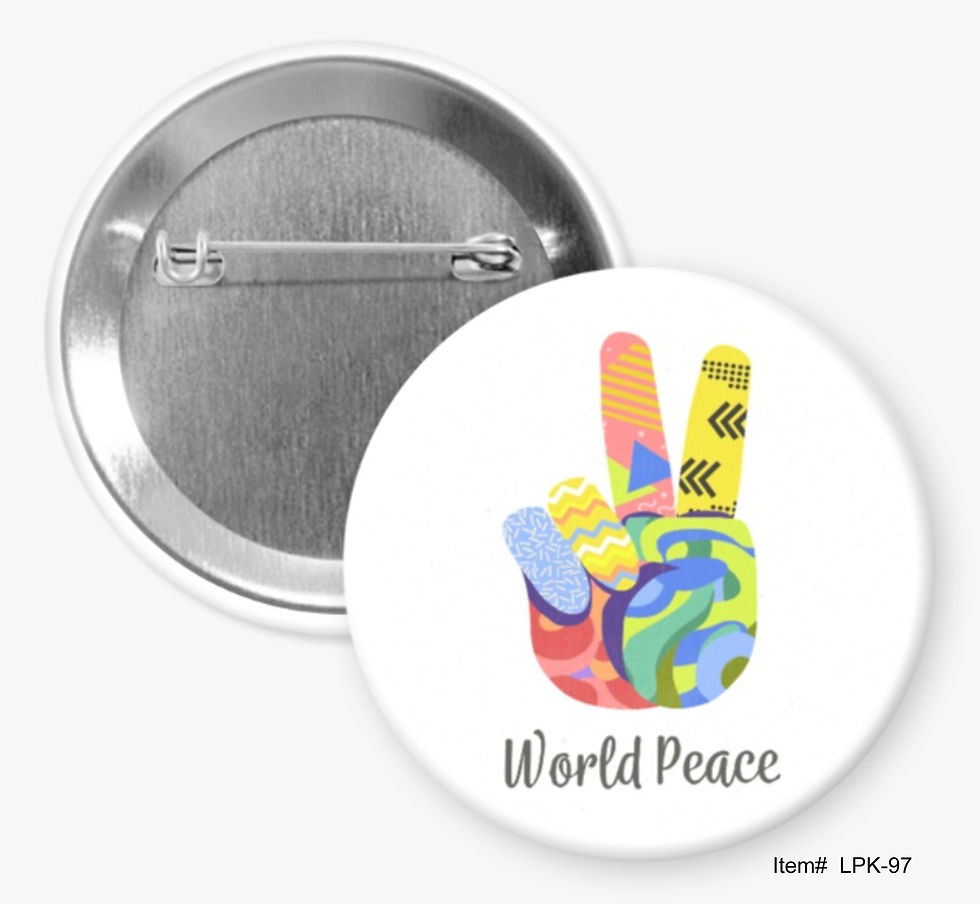 World Peace, Peace Buttons