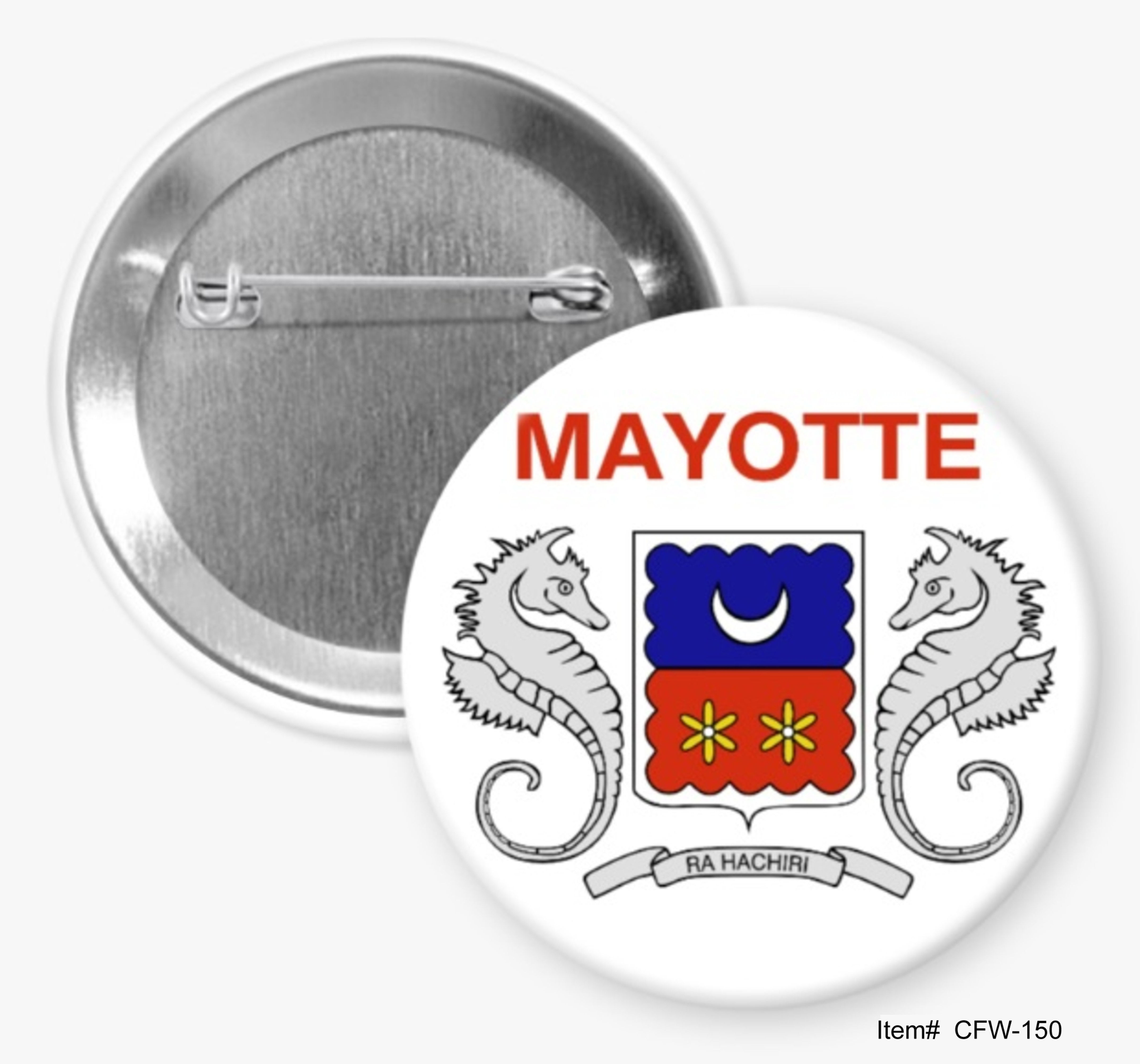 Mayotte, Country Flags Of The World Buttons