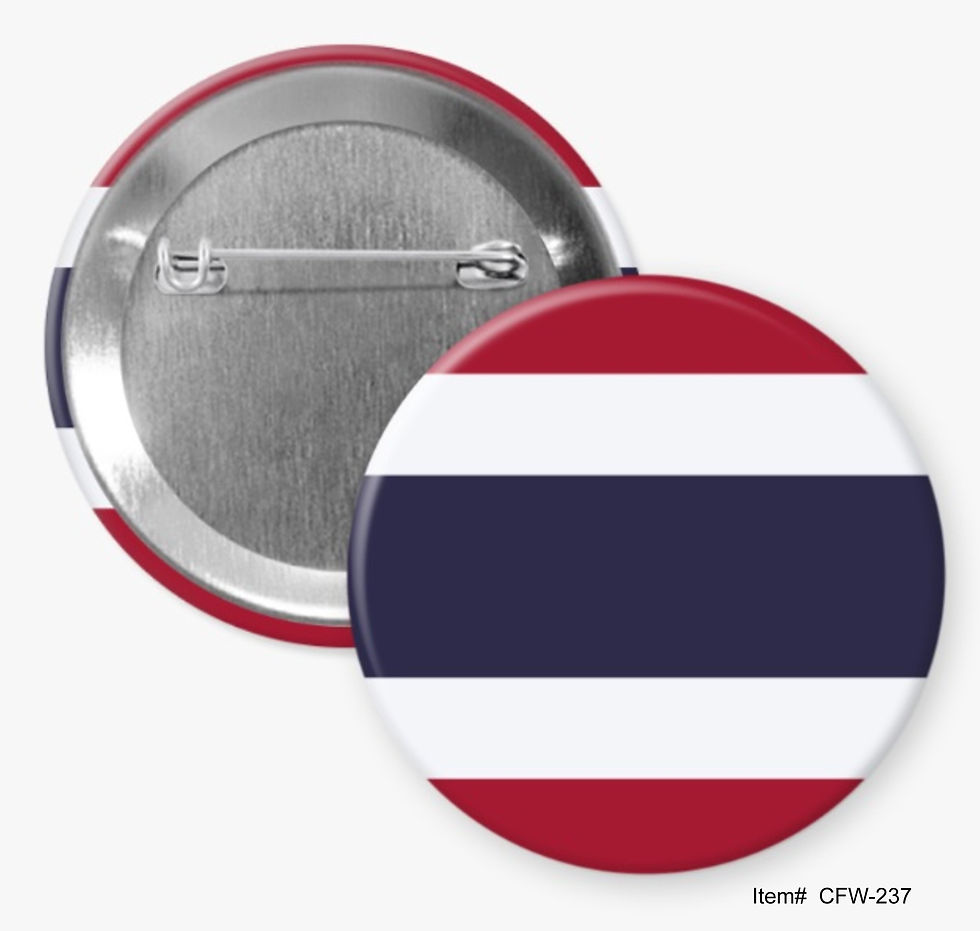 Thailand, Country Flags Of The World Buttons