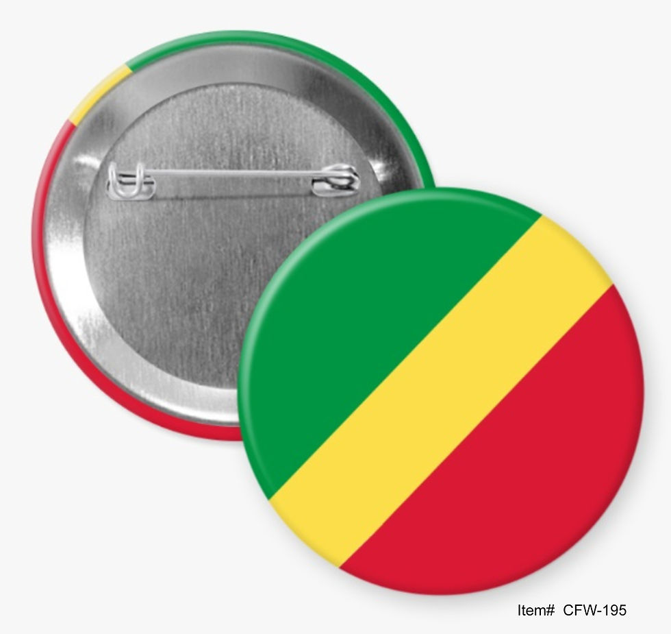 Republic of the Congo, Country Flags Of The World Buttons