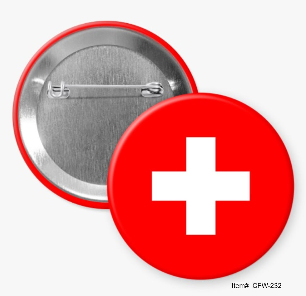 Switzerland, Country Flags Of The World Buttons