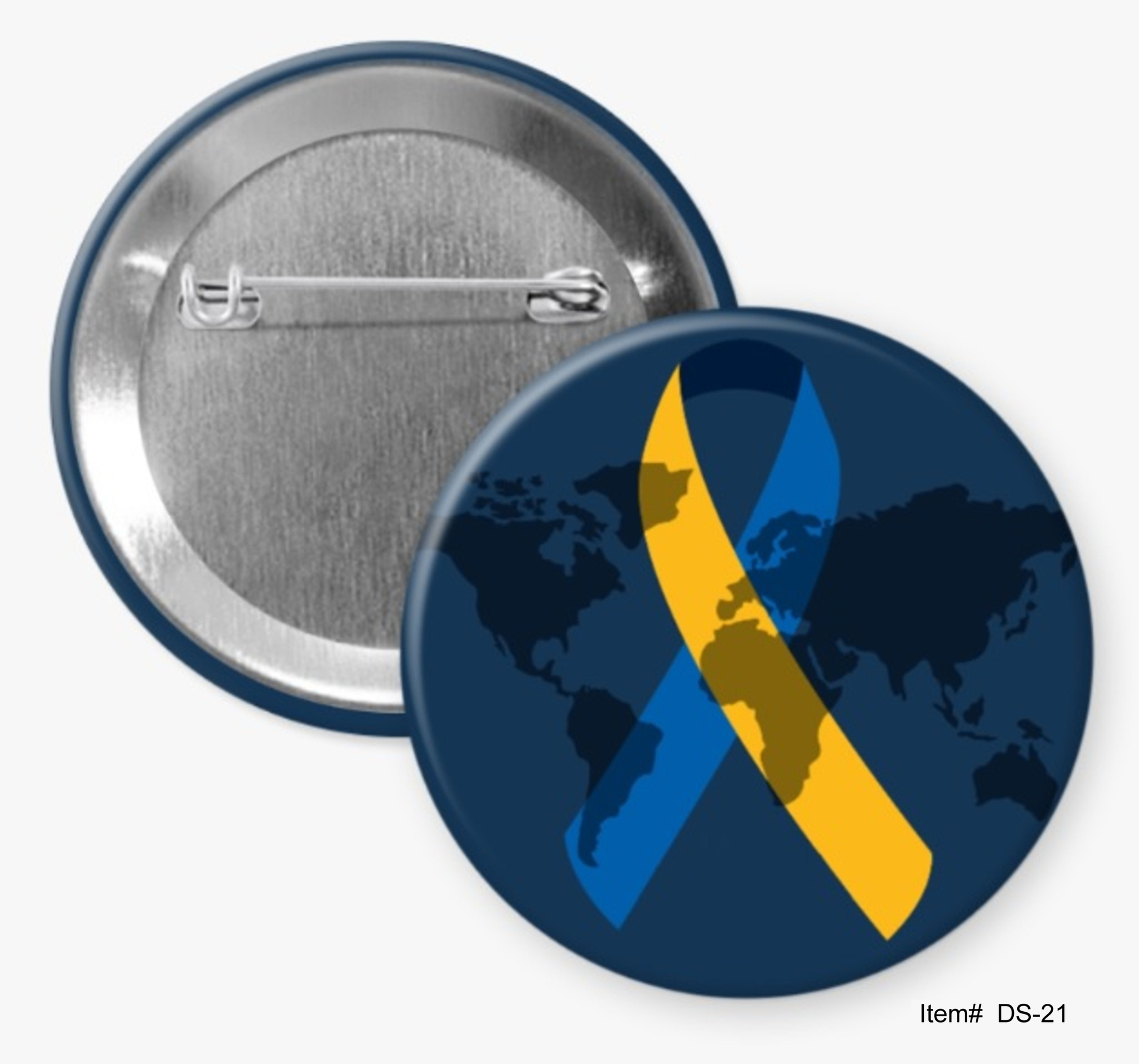 Down Syndrome Ribbon Awareness Buttons