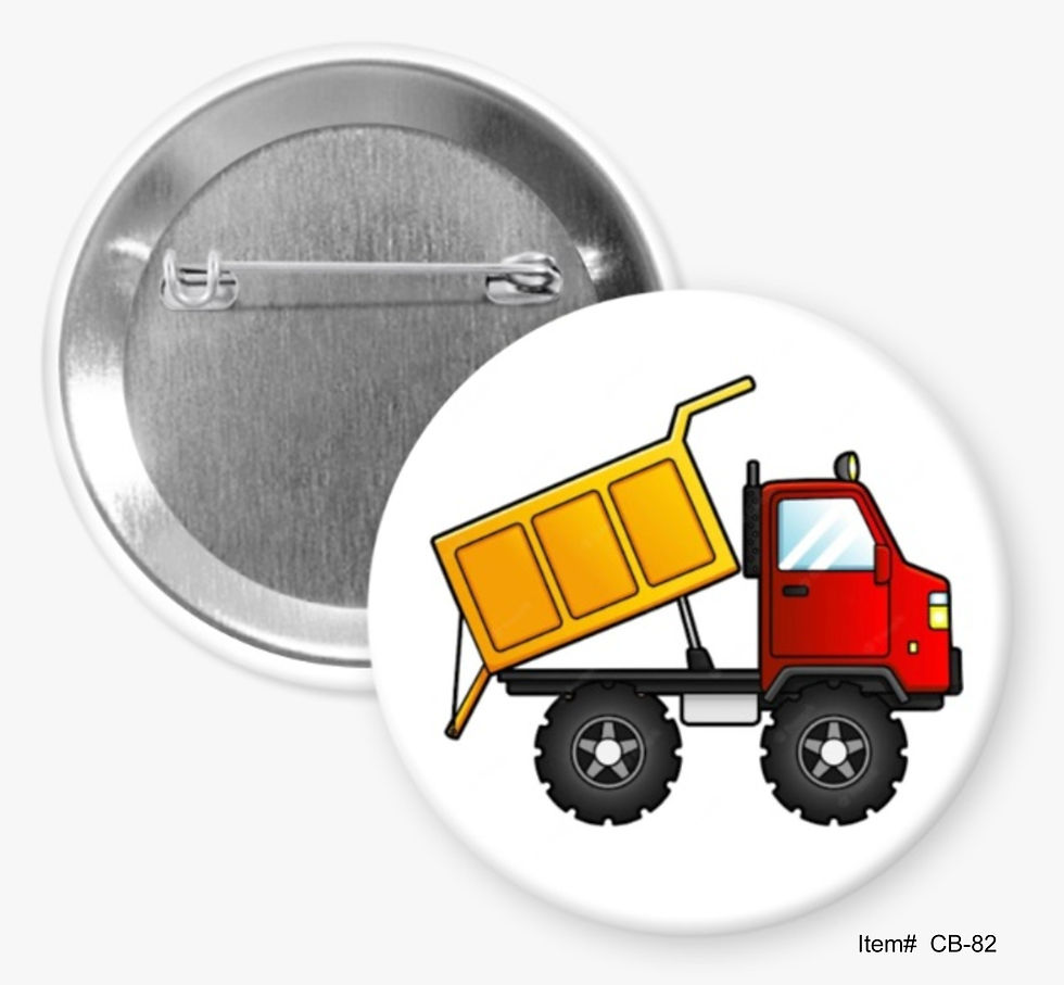 Dump Truck, Children Buttons