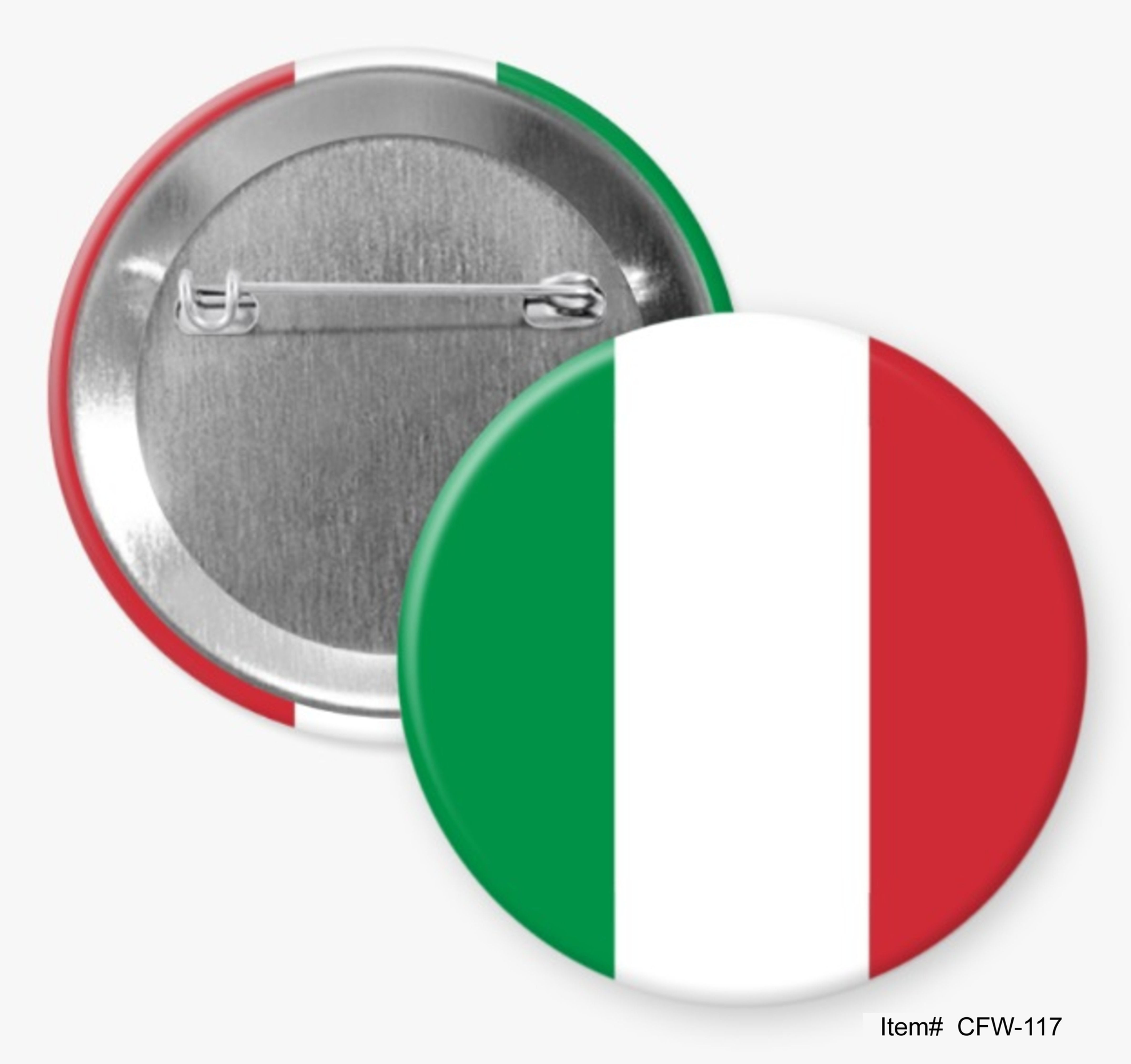 Italy, Country Flags Of The World Buttons